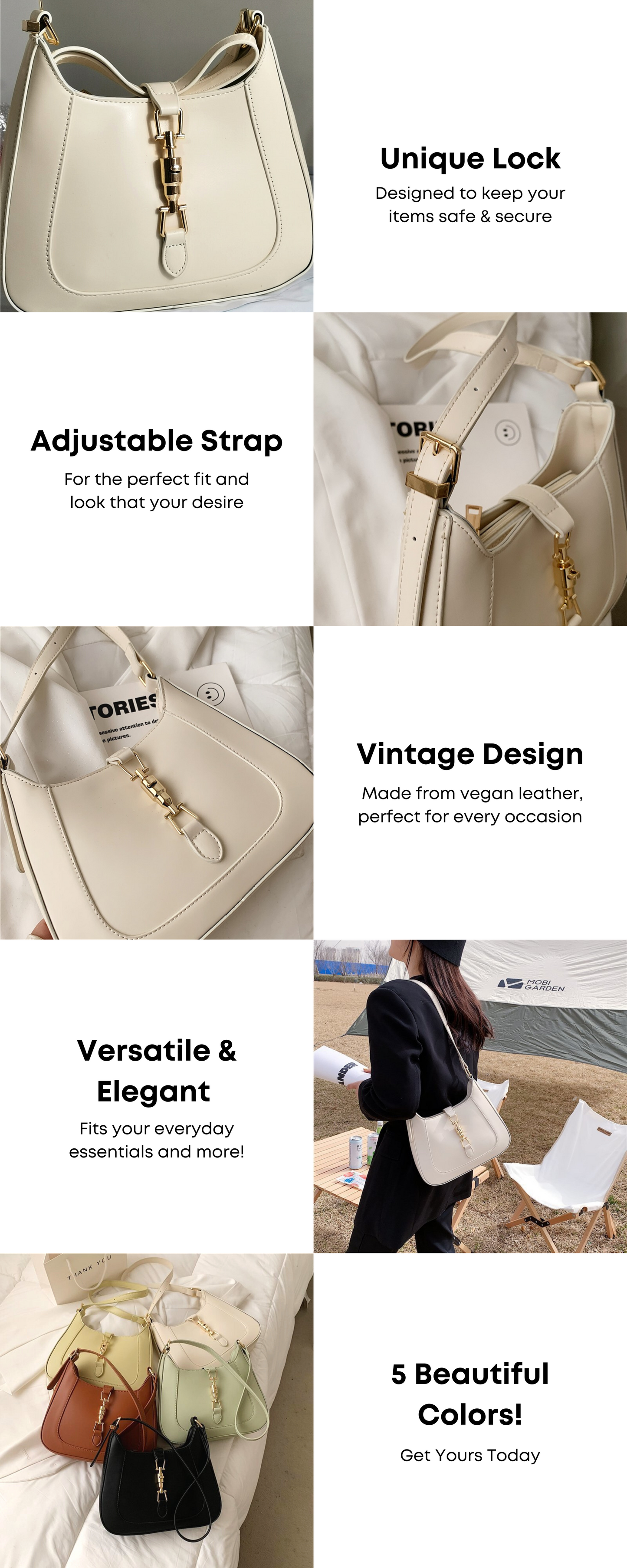 Maia torebka typu baguette na ramię