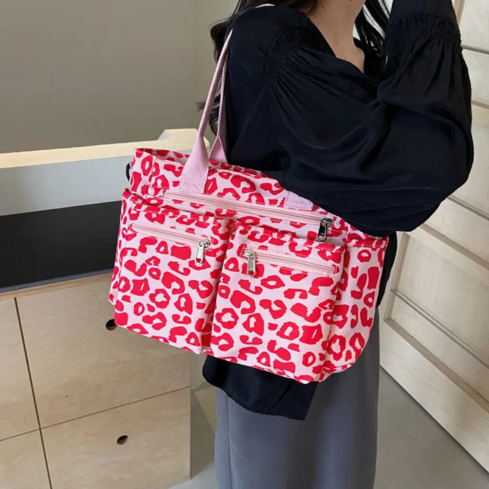 Vienne torba tote z płótna z dzikim wzorem