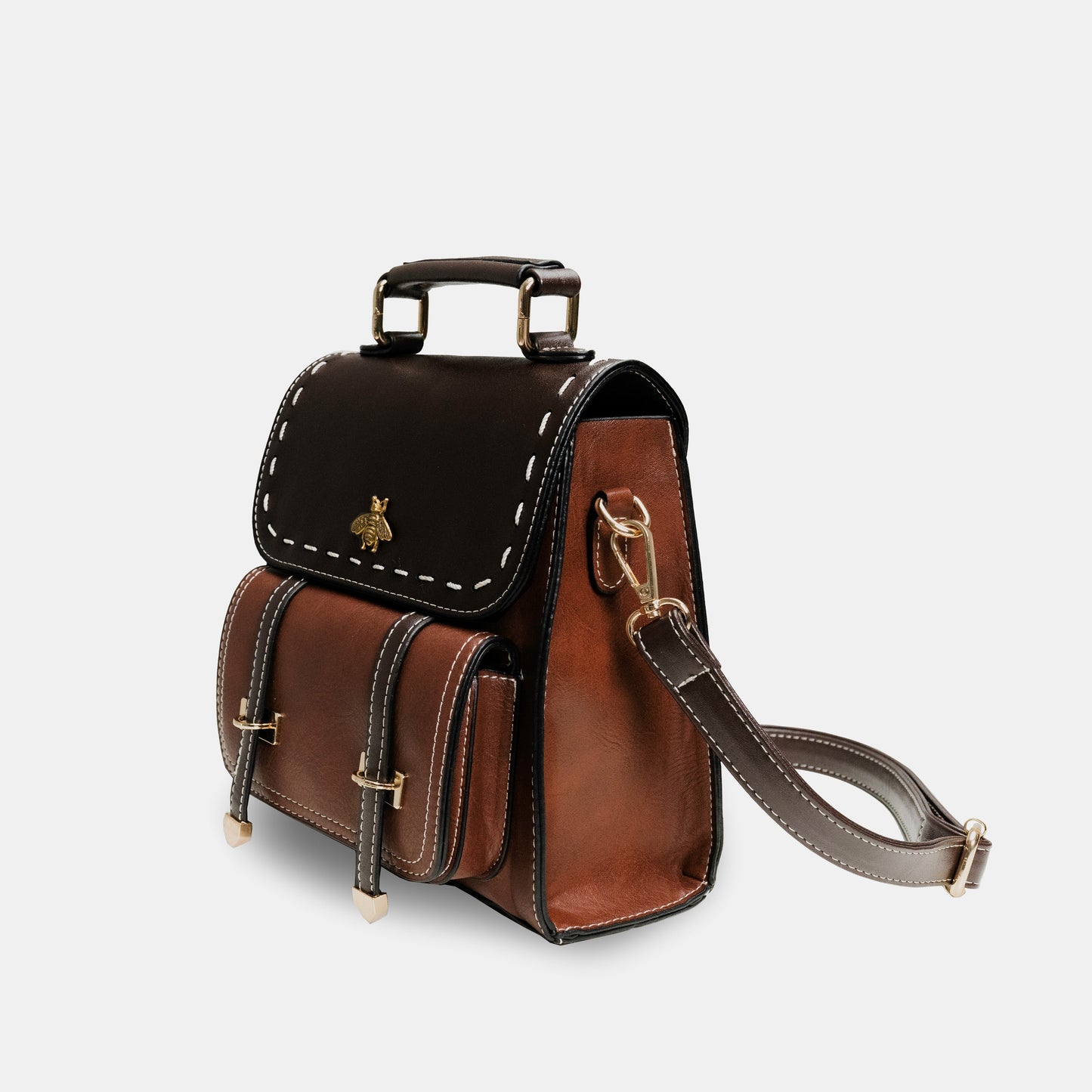 Beechiq Vintage plecak i torebka na ramię 2-w-1