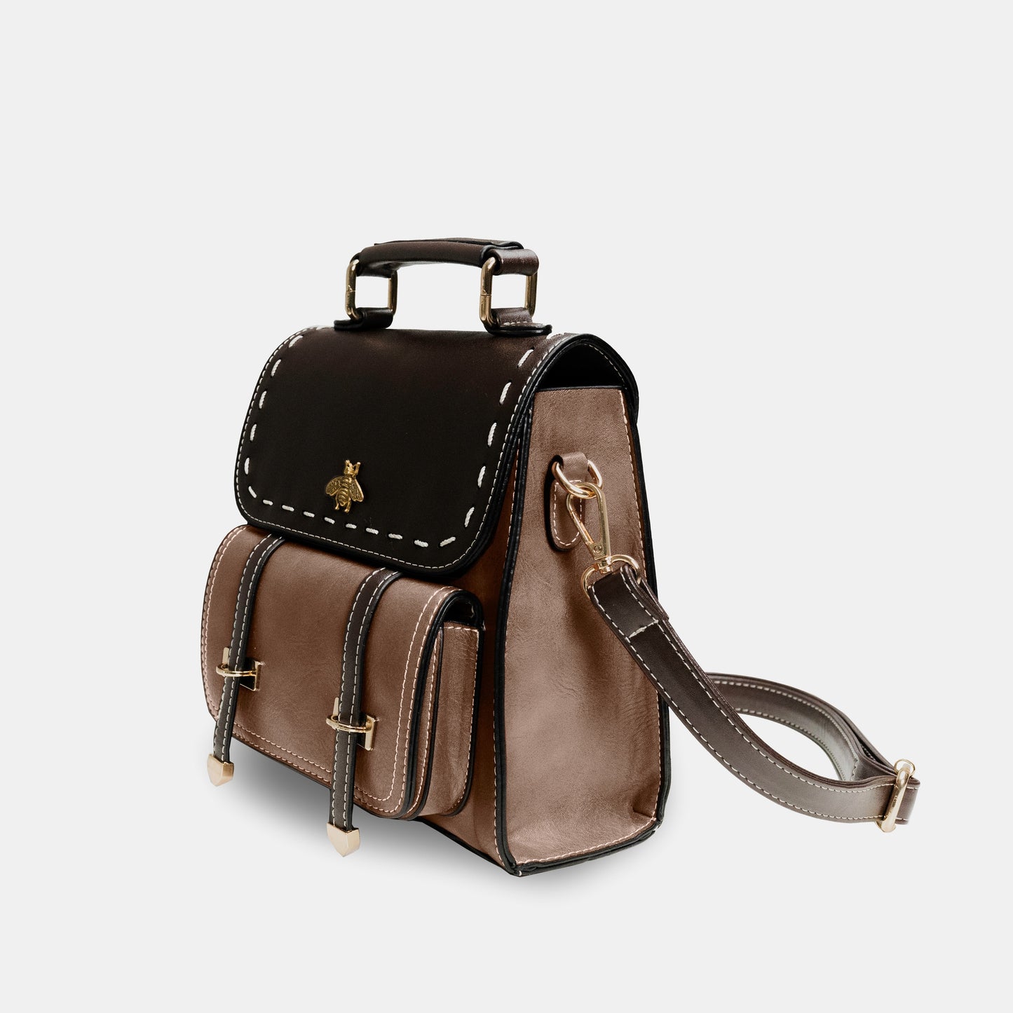 Beechiq Vintage plecak i torebka na ramię 2-w-1