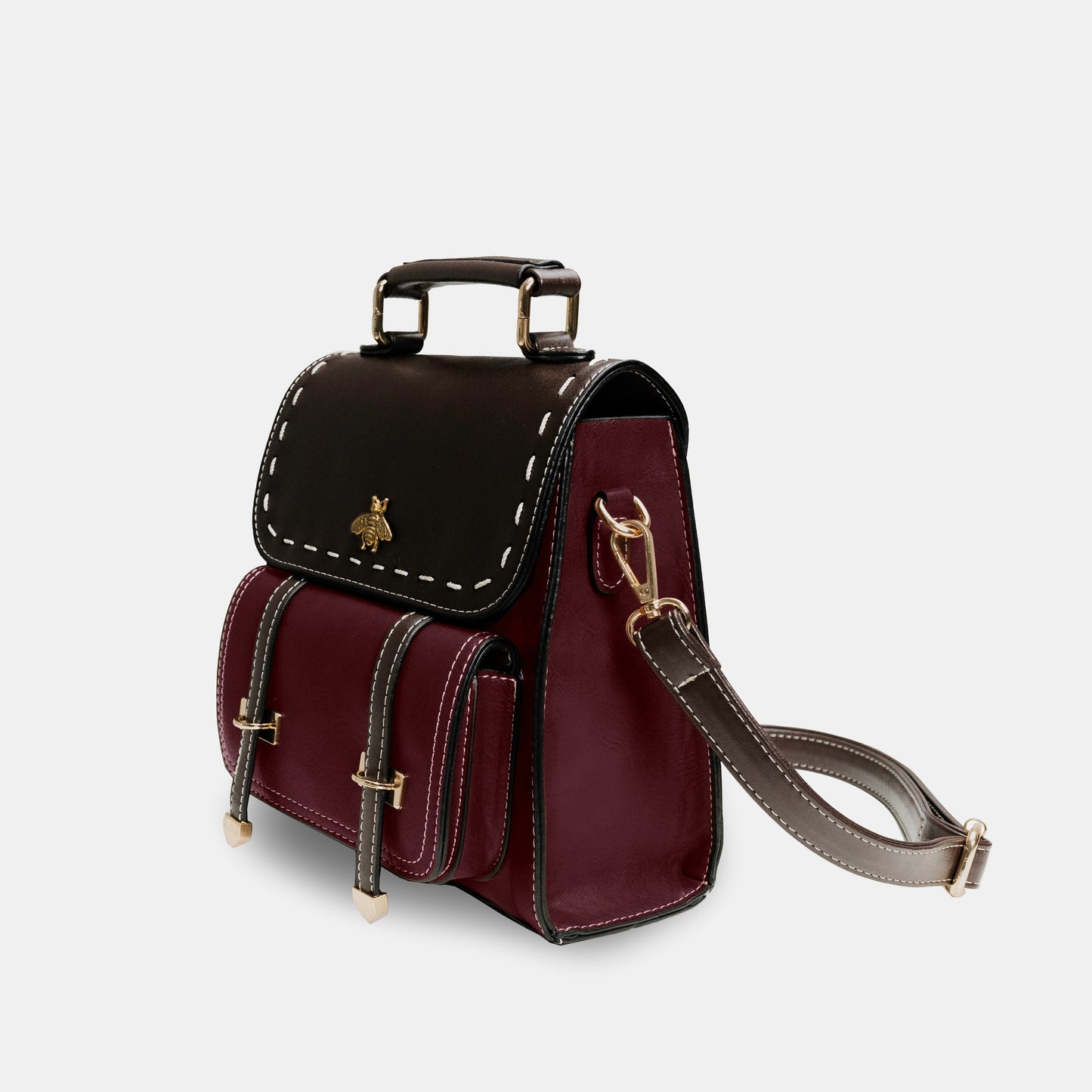 Beechiq Vintage plecak i torebka na ramię 2-w-1