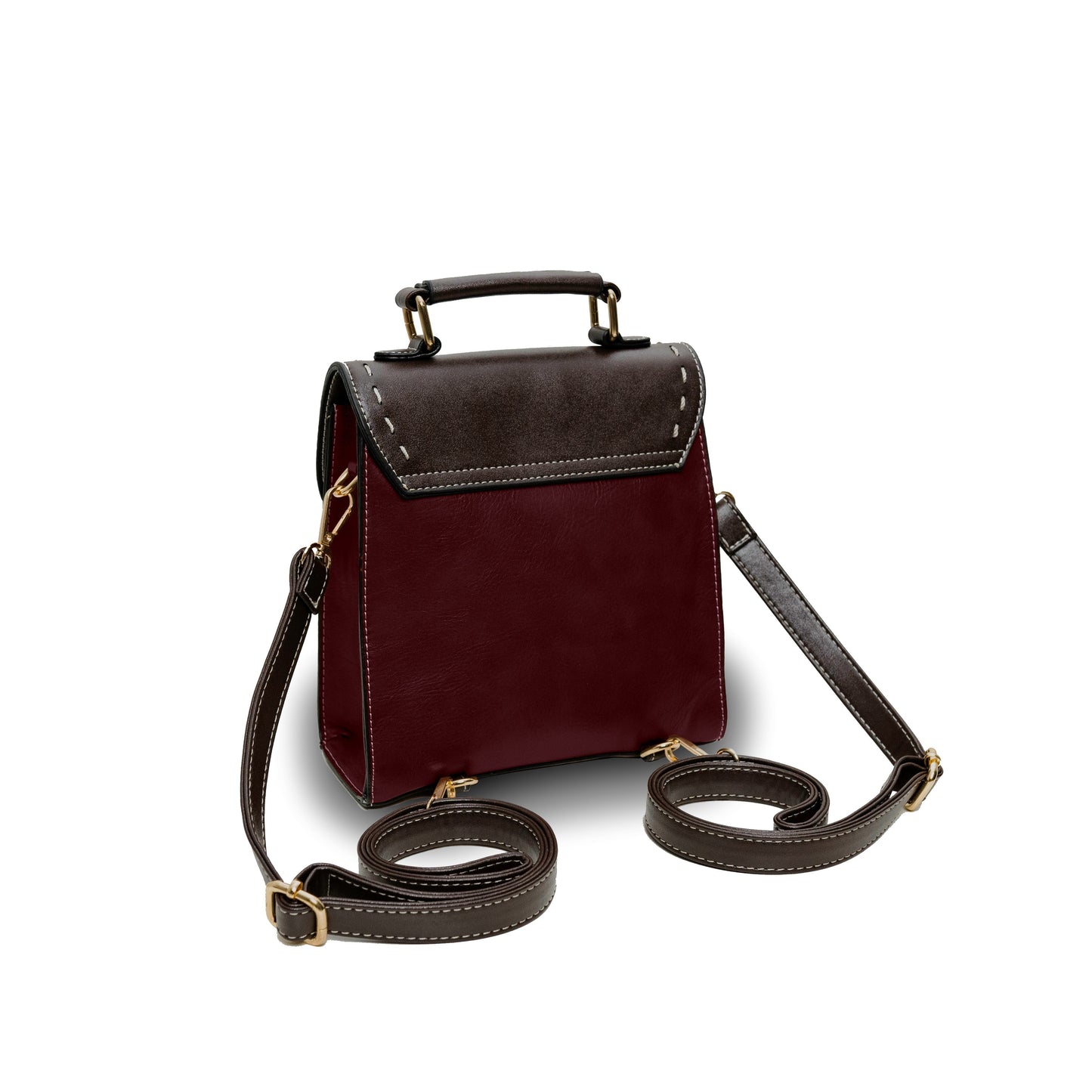 Beechiq Vintage plecak i torebka na ramię 2-w-1