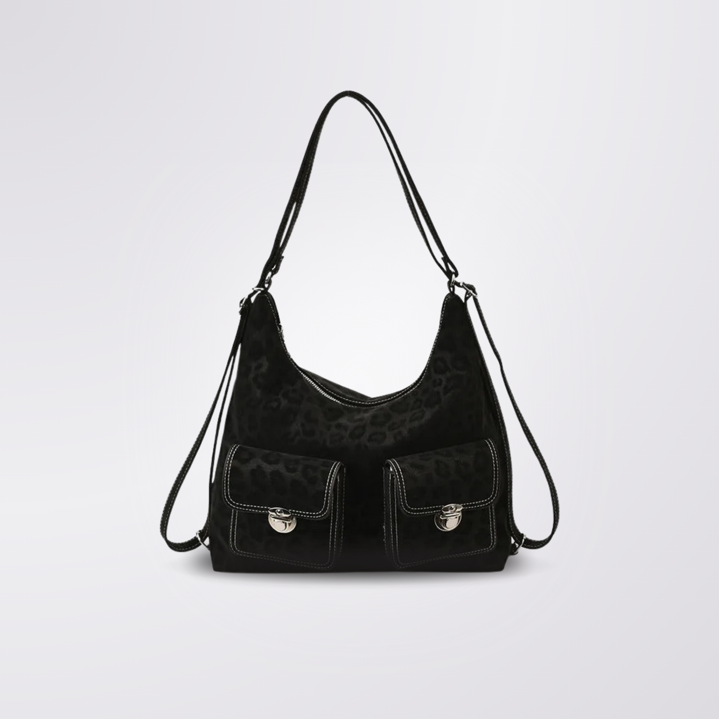 Leona Vintage torebka shopper w panterkę