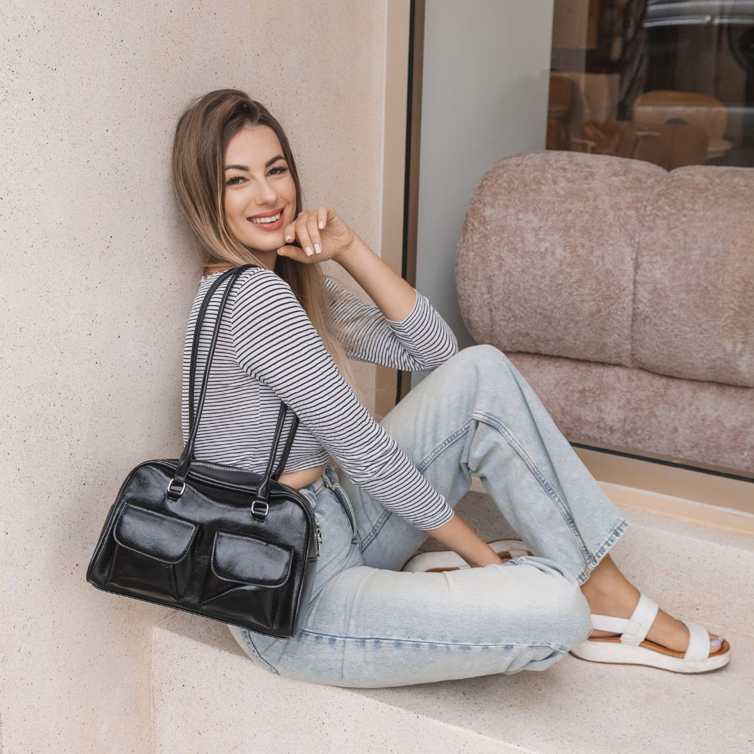 Hazel Vintage elegancka torebka na ramię