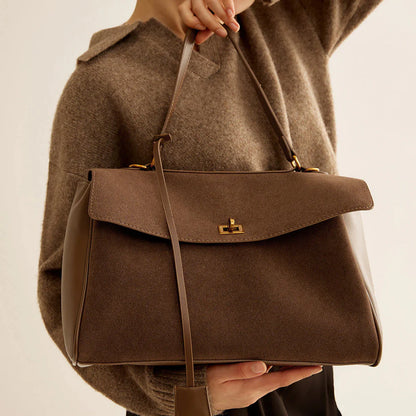 Chiara elegancka torebka z zamszem