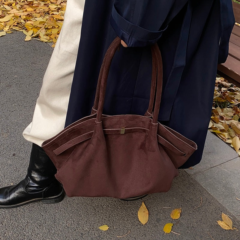 Gianna elegancka torebka zamszowa na ramię