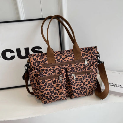 Vienne torba tote z płótna z dzikim wzorem