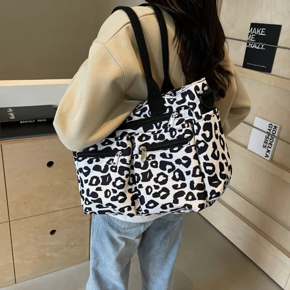 Vienne torba tote z płótna z dzikim wzorem