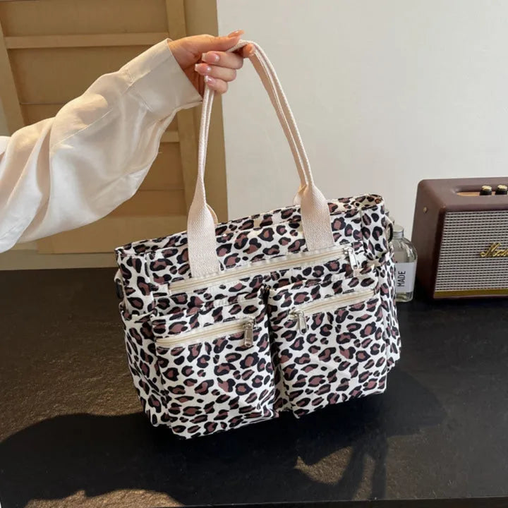 Vienne torba tote z płótna z dzikim wzorem