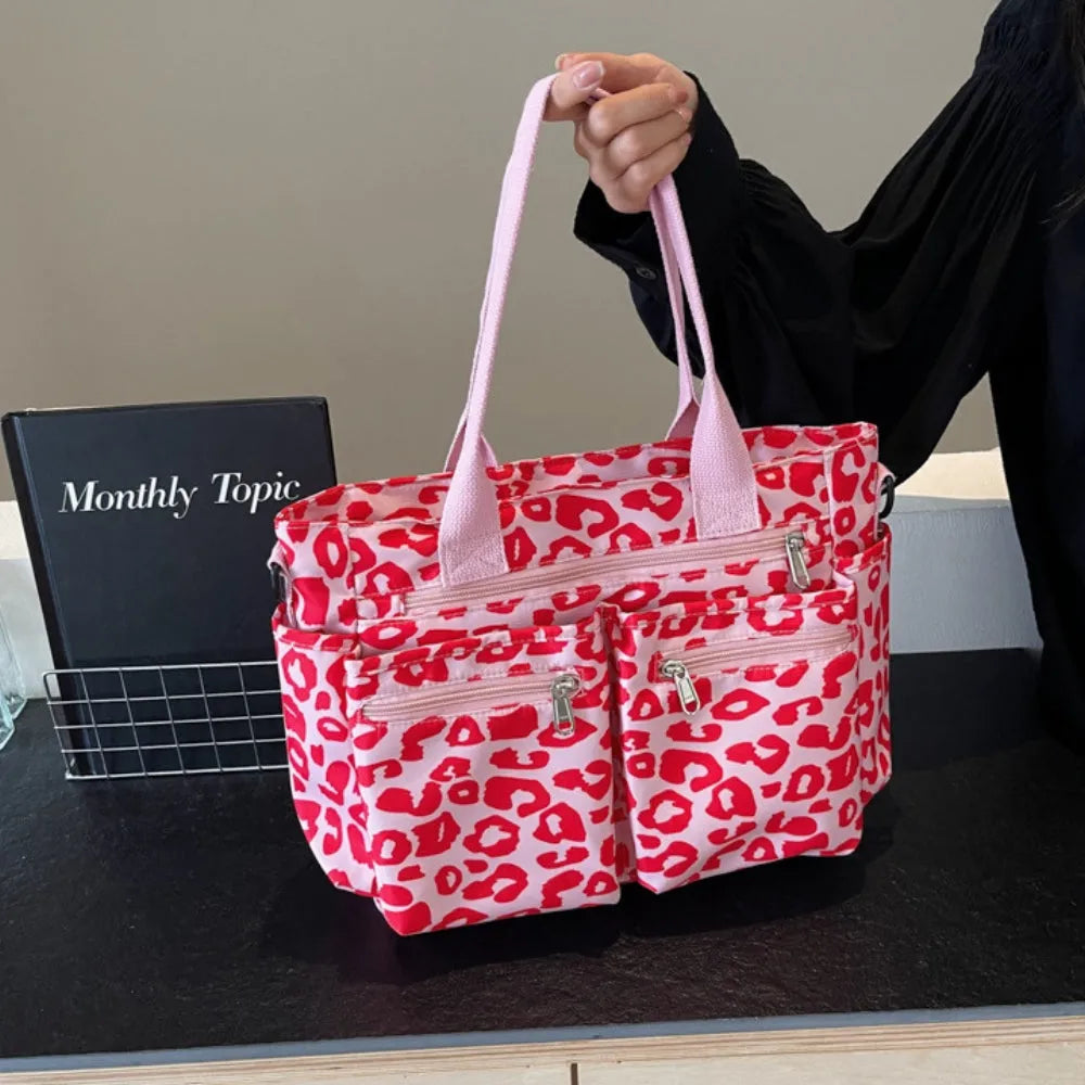 Vienne torba tote z płótna z dzikim wzorem