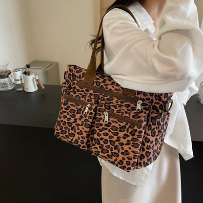 Vienne torba tote z płótna z dzikim wzorem