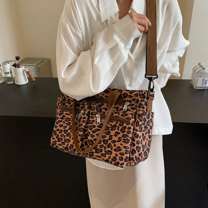 Vienne torba tote z płótna z dzikim wzorem