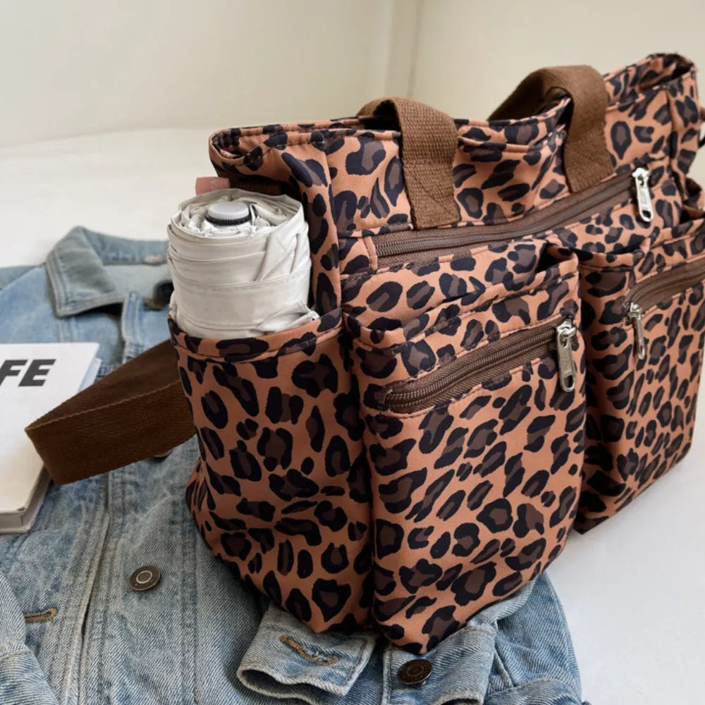 Vienne torba tote z płótna z dzikim wzorem