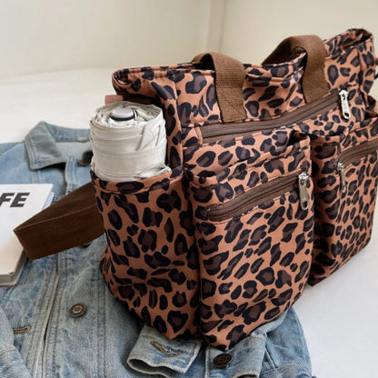 Vienne torba tote z płótna z dzikim wzorem