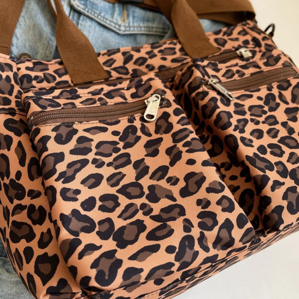 Vienne torba tote z płótna z dzikim wzorem