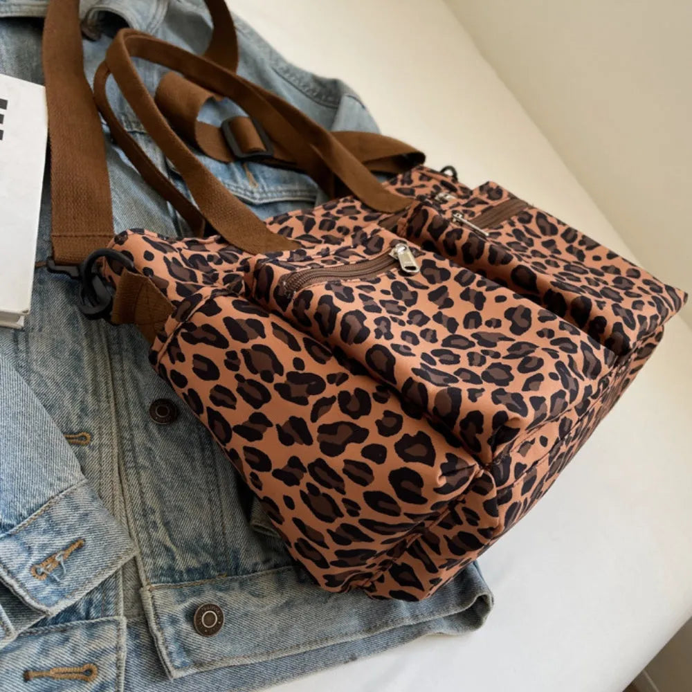 Vienne torba tote z płótna z dzikim wzorem