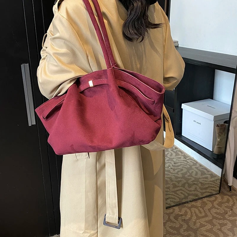 Gianna elegancka torebka zamszowa na ramię