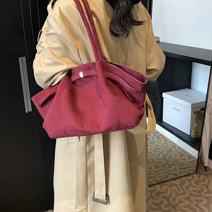 Gianna elegancka torebka zamszowa na ramię