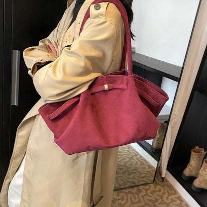 Gianna elegancka torebka zamszowa na ramię