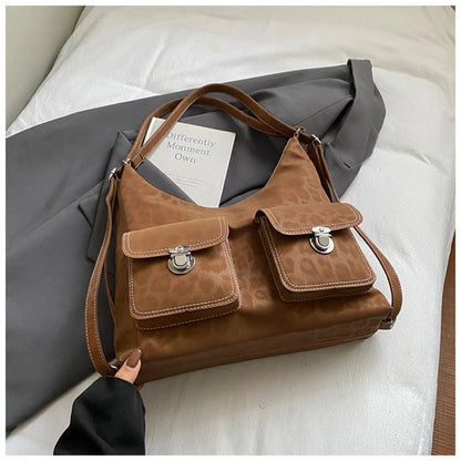 Leona Vintage torebka shopper w panterkę