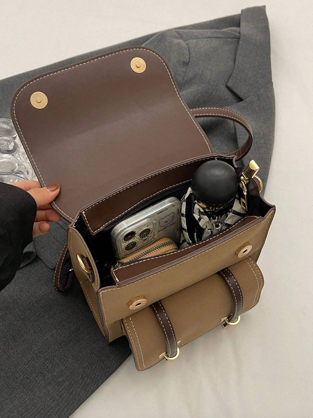 Keddy Vintage plecak i torebka na ramię 2-w-1