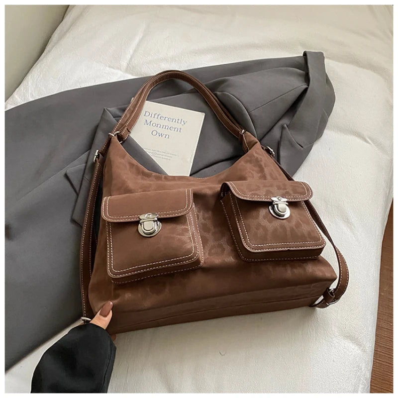 Leona Vintage torebka shopper w panterkę