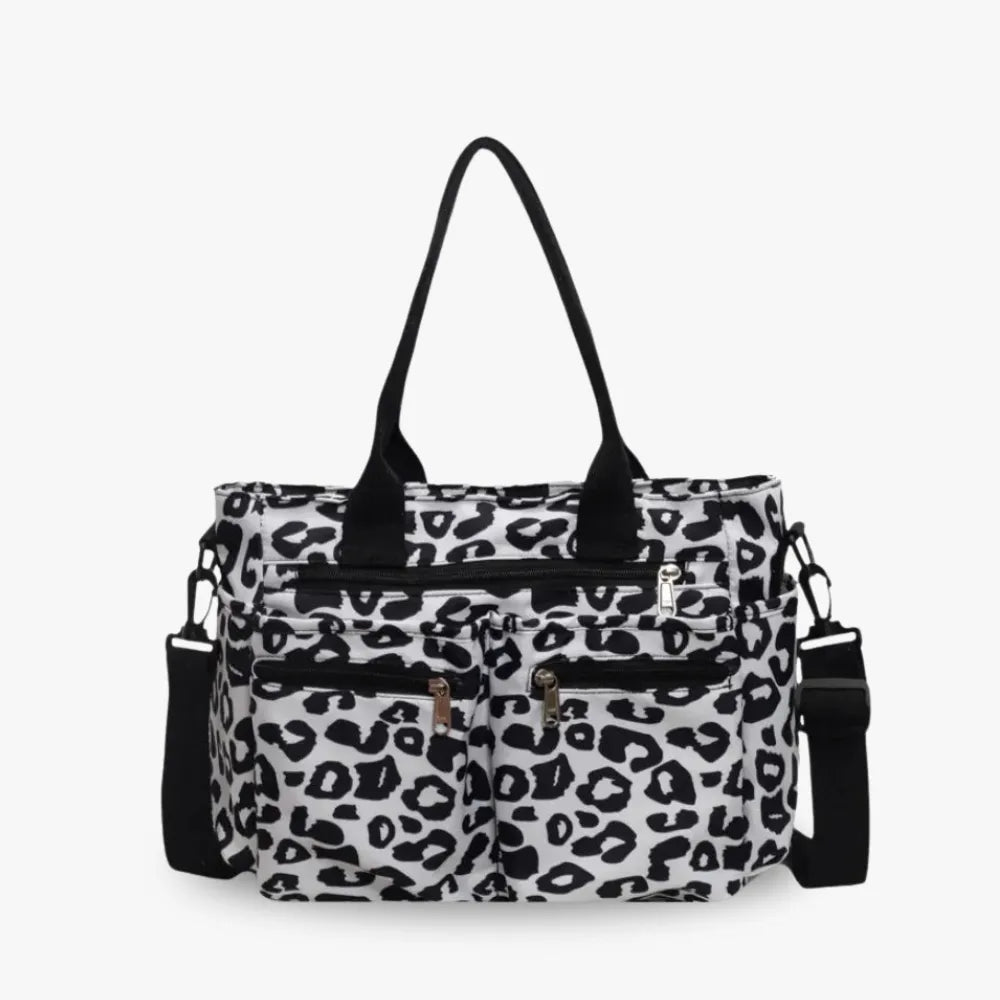 Vienne torba tote z płótna z dzikim wzorem