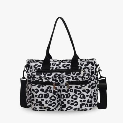 Vienne torba tote z płótna z dzikim wzorem