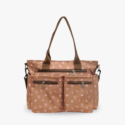 Vienne torba tote z płótna z kokardami