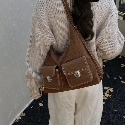 Leona Vintage torebka shopper w panterkę