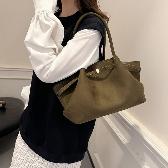 Gianna elegancka torebka zamszowa na ramię